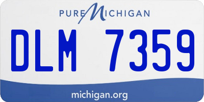 MI license plate DLM7359