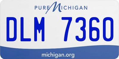 MI license plate DLM7360