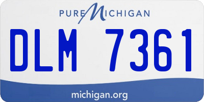 MI license plate DLM7361