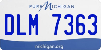 MI license plate DLM7363