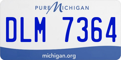 MI license plate DLM7364