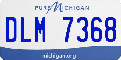 MI license plate DLM7368