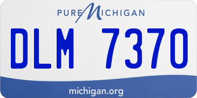 MI license plate DLM7370