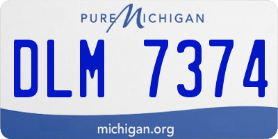 MI license plate DLM7374