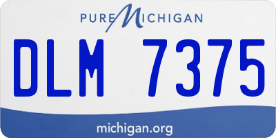 MI license plate DLM7375