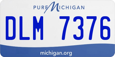 MI license plate DLM7376