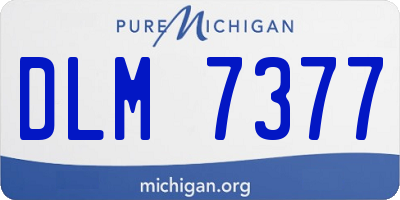 MI license plate DLM7377