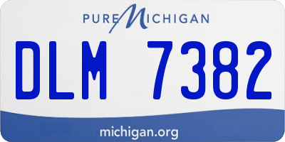 MI license plate DLM7382
