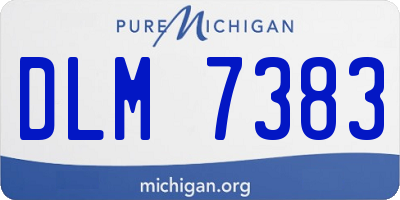 MI license plate DLM7383