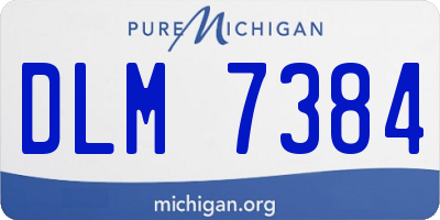 MI license plate DLM7384