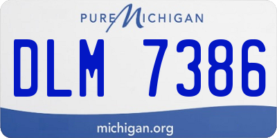 MI license plate DLM7386