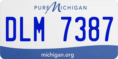 MI license plate DLM7387