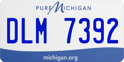 MI license plate DLM7392