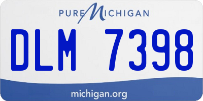 MI license plate DLM7398