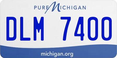 MI license plate DLM7400