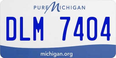 MI license plate DLM7404