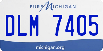 MI license plate DLM7405