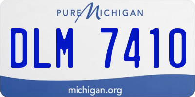MI license plate DLM7410