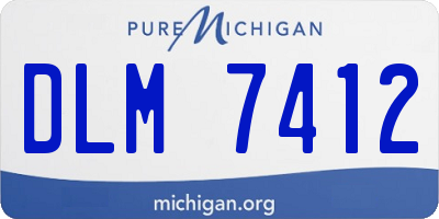 MI license plate DLM7412