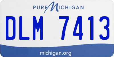 MI license plate DLM7413