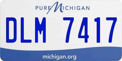 MI license plate DLM7417