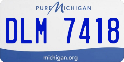 MI license plate DLM7418