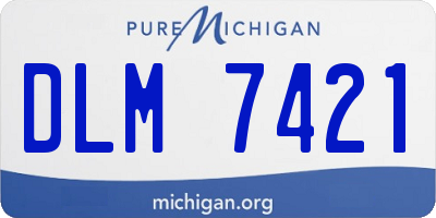 MI license plate DLM7421