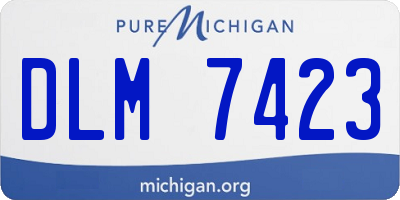 MI license plate DLM7423