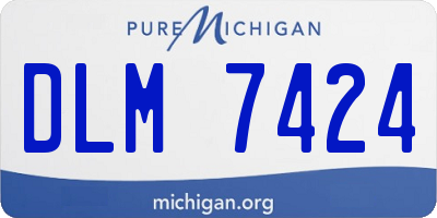 MI license plate DLM7424