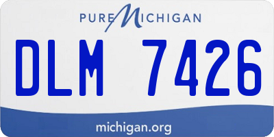 MI license plate DLM7426