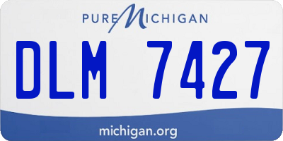 MI license plate DLM7427