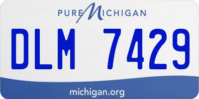 MI license plate DLM7429