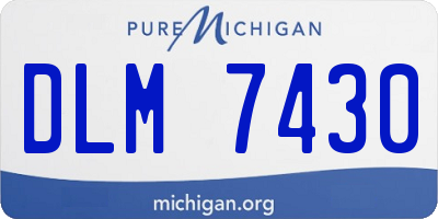 MI license plate DLM7430
