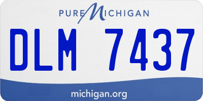 MI license plate DLM7437