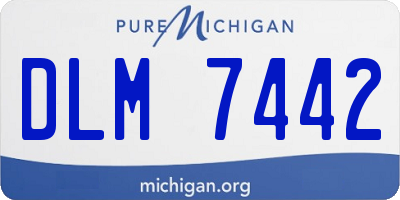 MI license plate DLM7442