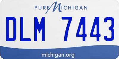 MI license plate DLM7443
