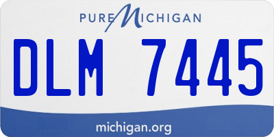 MI license plate DLM7445