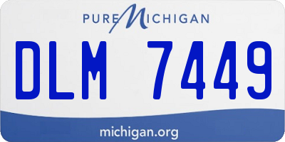 MI license plate DLM7449