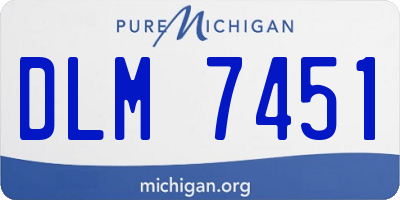 MI license plate DLM7451