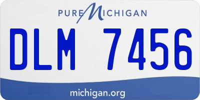 MI license plate DLM7456