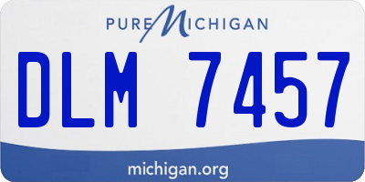 MI license plate DLM7457