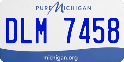 MI license plate DLM7458