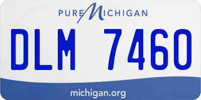 MI license plate DLM7460