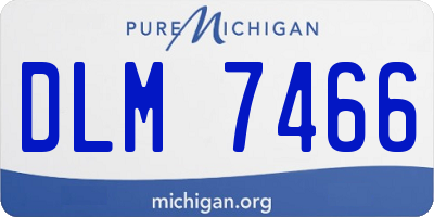 MI license plate DLM7466
