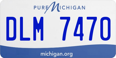 MI license plate DLM7470