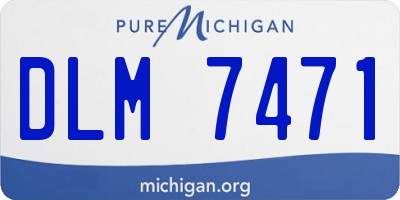 MI license plate DLM7471
