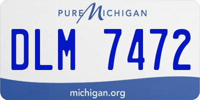 MI license plate DLM7472