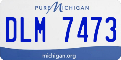 MI license plate DLM7473