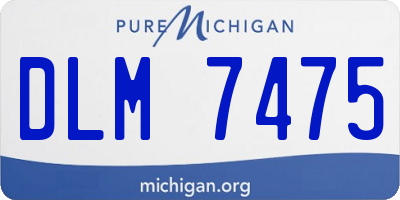 MI license plate DLM7475