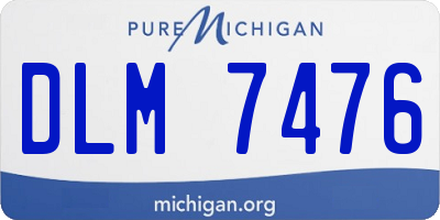 MI license plate DLM7476